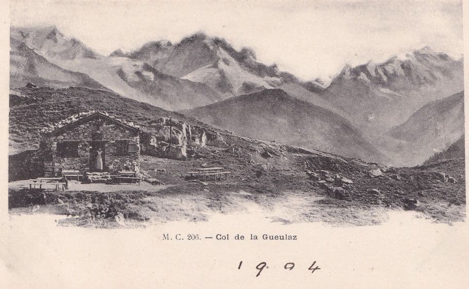 Col De La Guelaz Antique Swiss 1904 Switzerland Postcard