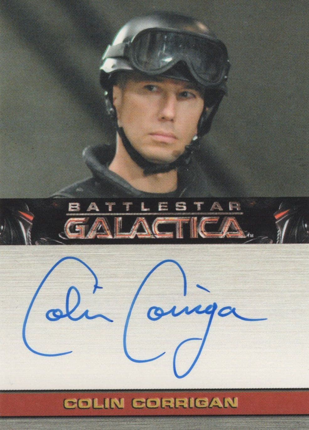 Colin Corrigan Battlestar Galactica Hand Signed Photo Card