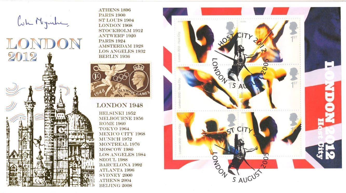 Colin Moyniham London 2012 Olympic Games Hand Signed LTD TO 100 FDC