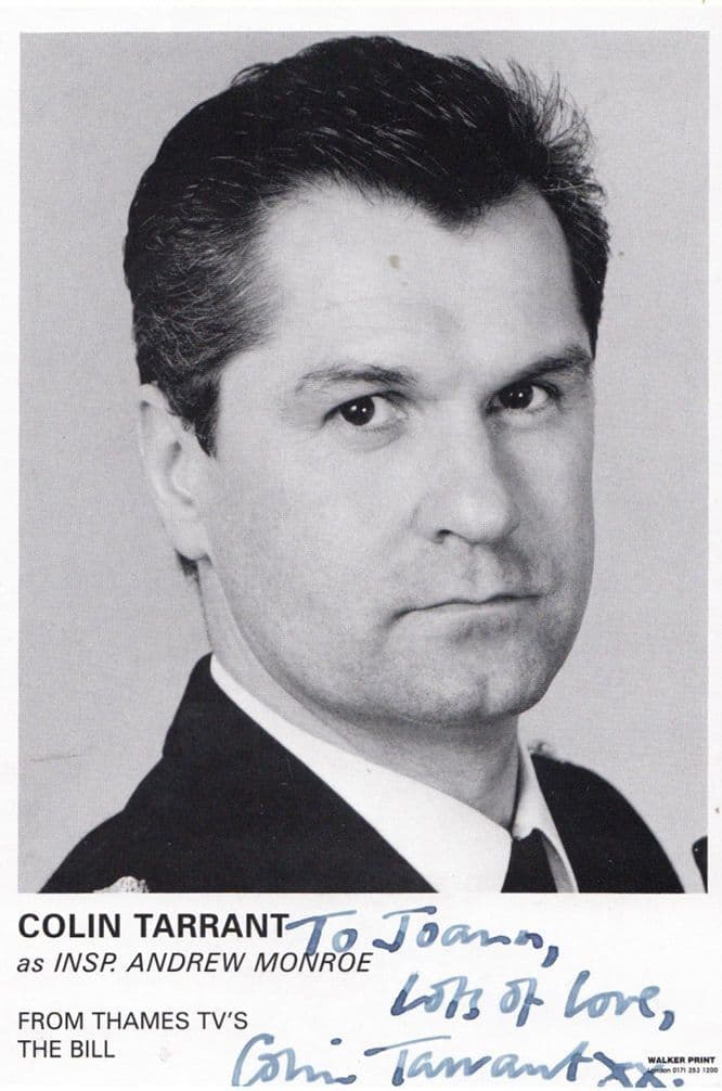Colin Tarrant ITV The Bill Hand Signed Cast Card Photo