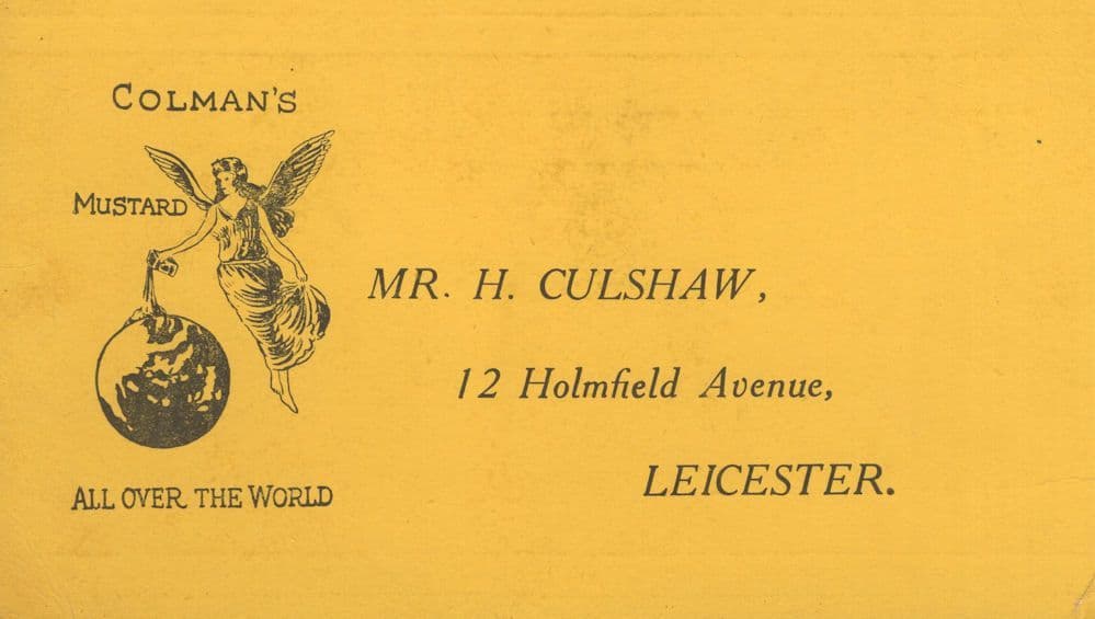 Colman's Mustard Fairy Antique Advertising Postcard