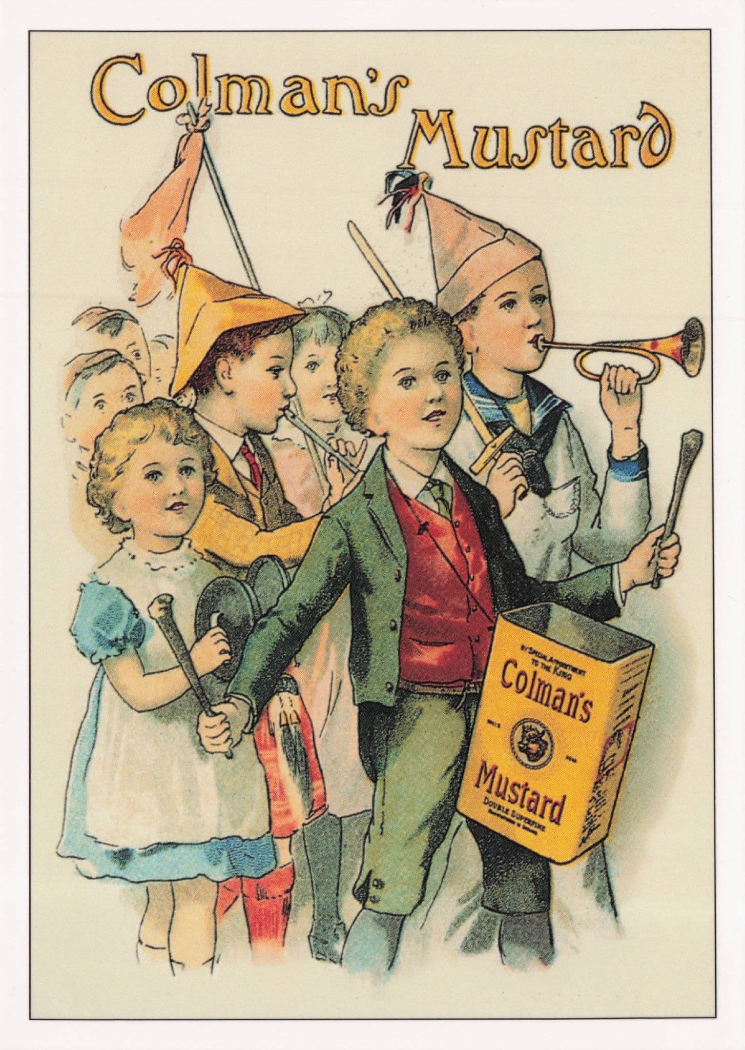 Colman's Mustard Jamboree Childrens Music Band Advertising Postcard