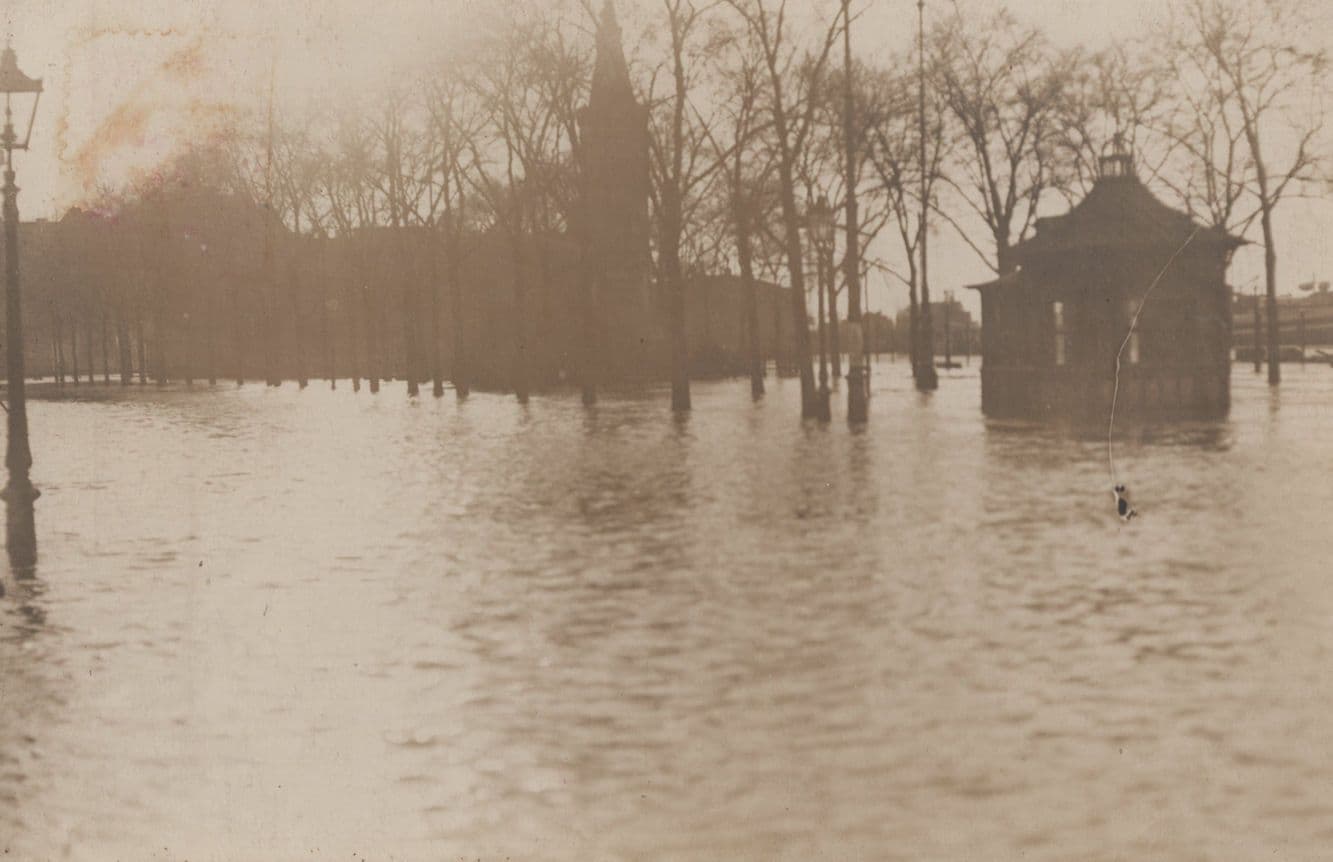 Cologne German Floods Antique Disaster RPC Postcard