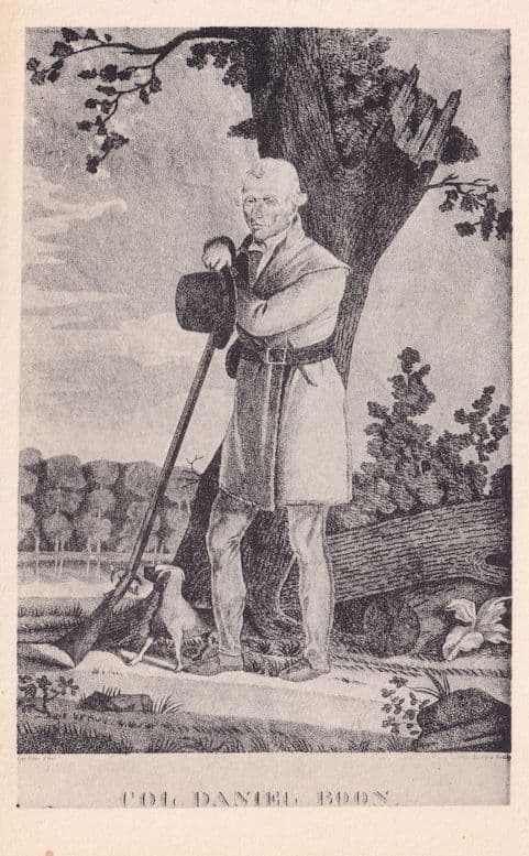 Colonel Daniel Boone American Explorer Antique Postcard