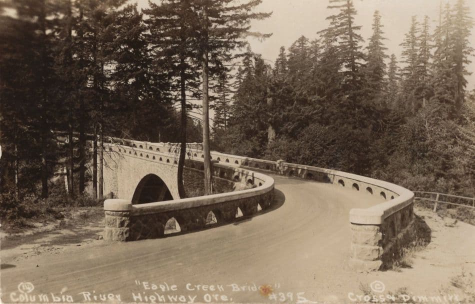Columbia River Highway Oregon Antique Real Photo USA Postcard