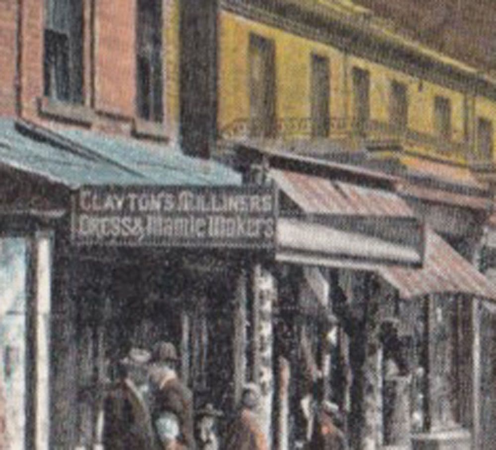 Commercial Street Brighouse Dress Mantle Makers Shop Robe Lady Antique Postcard