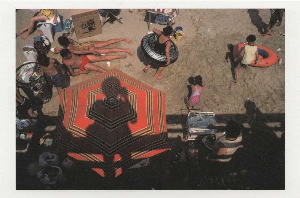 Coney Island Barbeque In Box Cameraman Shadow NY USA Postcard