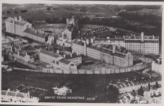 Convict Prison Dartmoor Aerial Birds Eye Vintage Real Photo Postcard