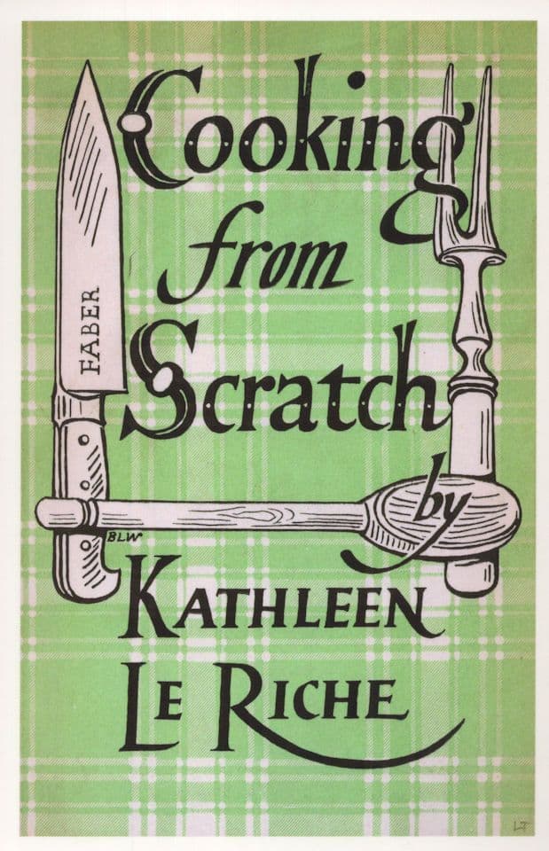 Cooking From Scratch Kathleen Le Riche 1951 Book Postcard