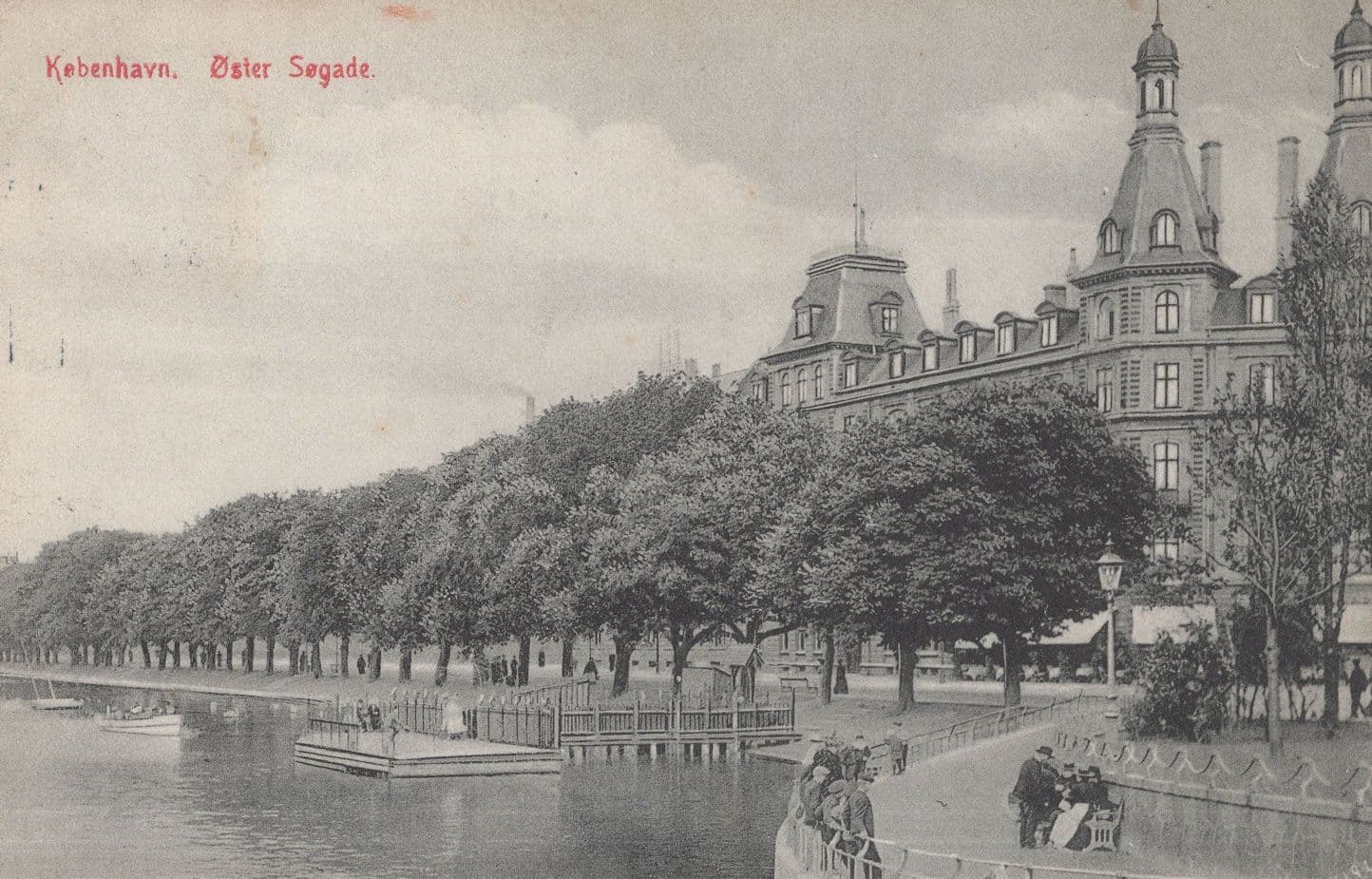Copenhagen Denmark Olser Segade Old Postcard & Hotel Frank