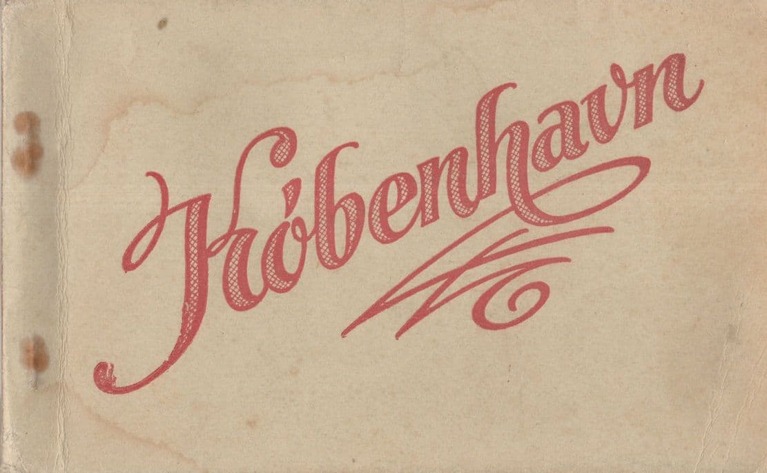 Copenhagen Large 18x Postcard Style Antique Guide RPC Book