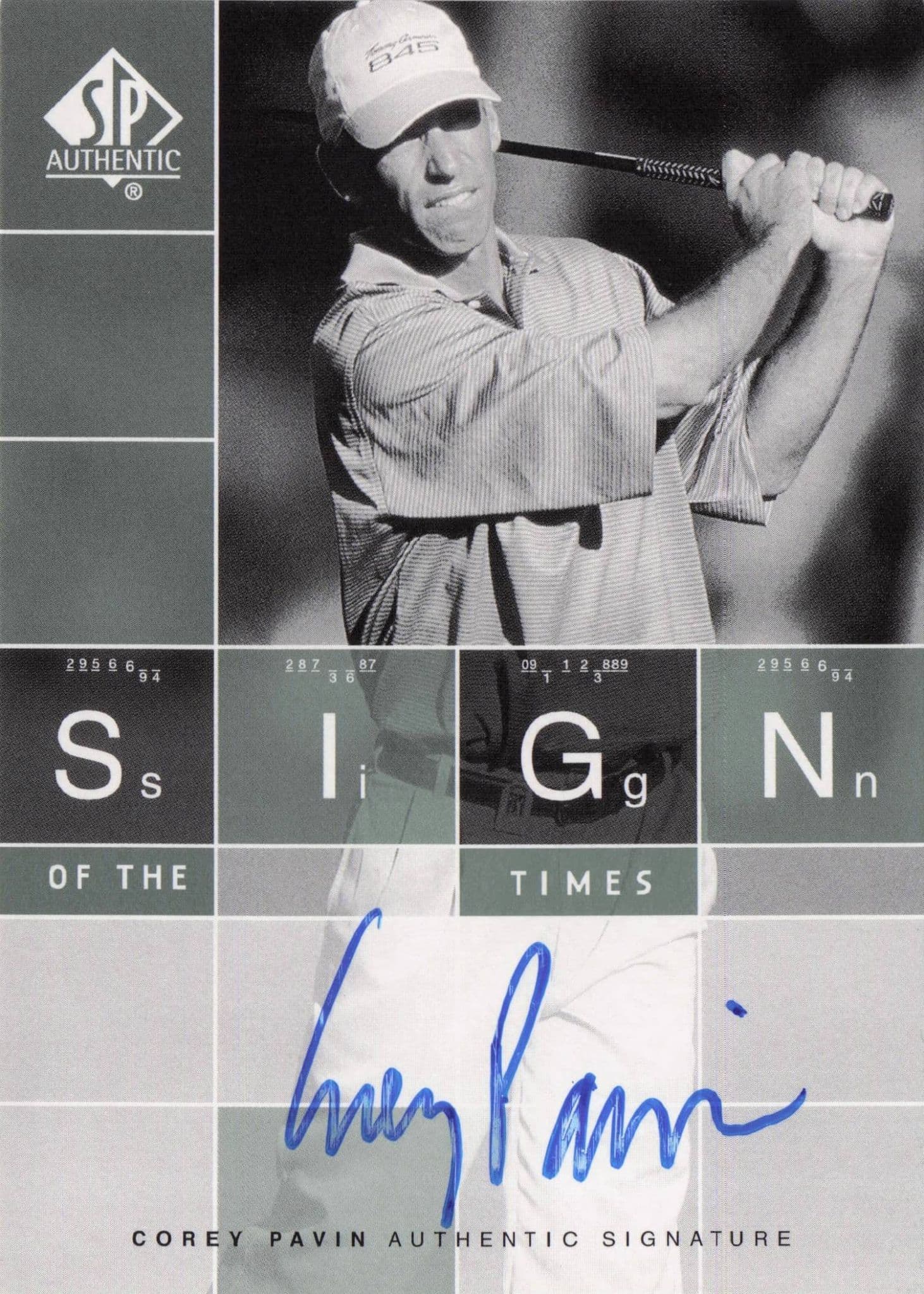 Corey Pavin Sign Of The Times Hand Signed 2002 SP Golf Autograph Card