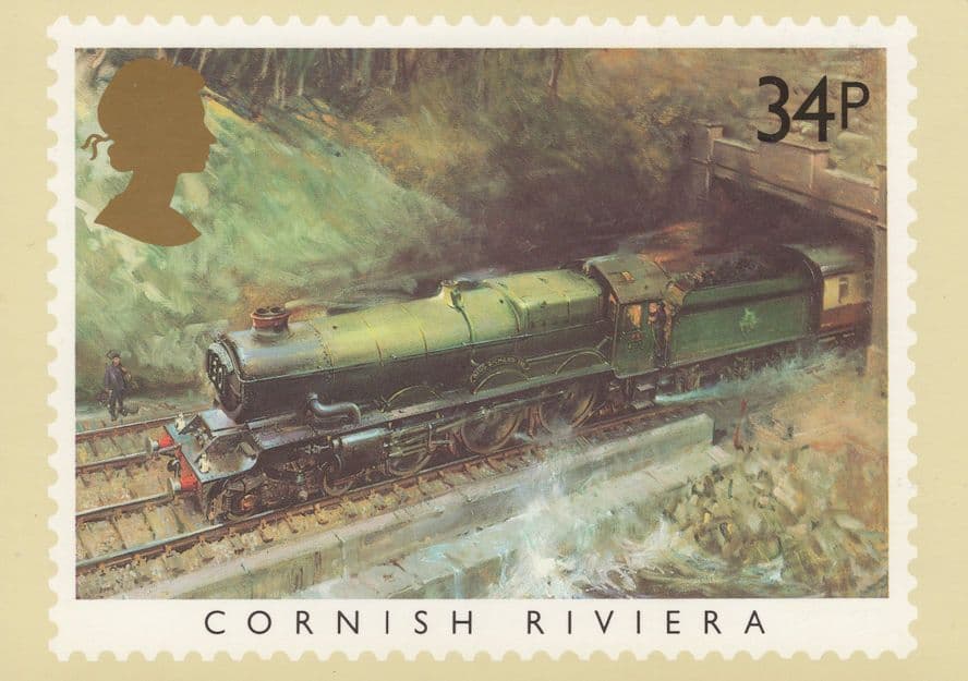 Cornish Riviera Train Limited Edition Postcard