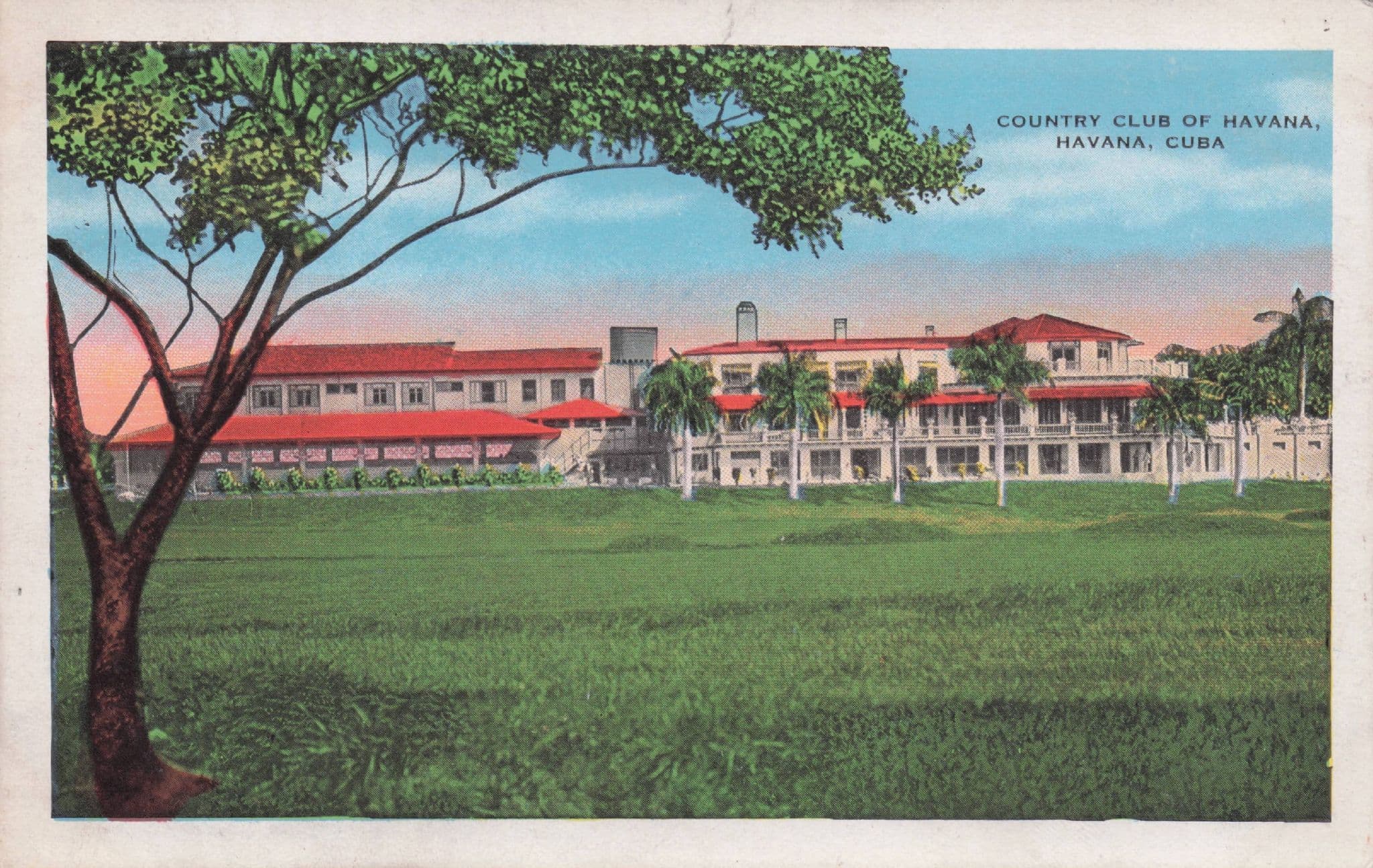 Country Club Of Havana Cuba Old Postcard