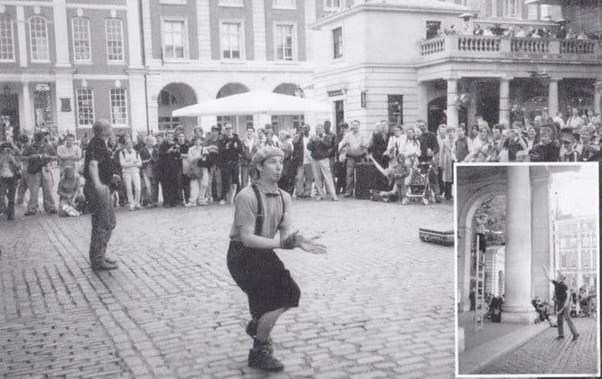 Covent Garden Street Entertainer Juggler Postcard