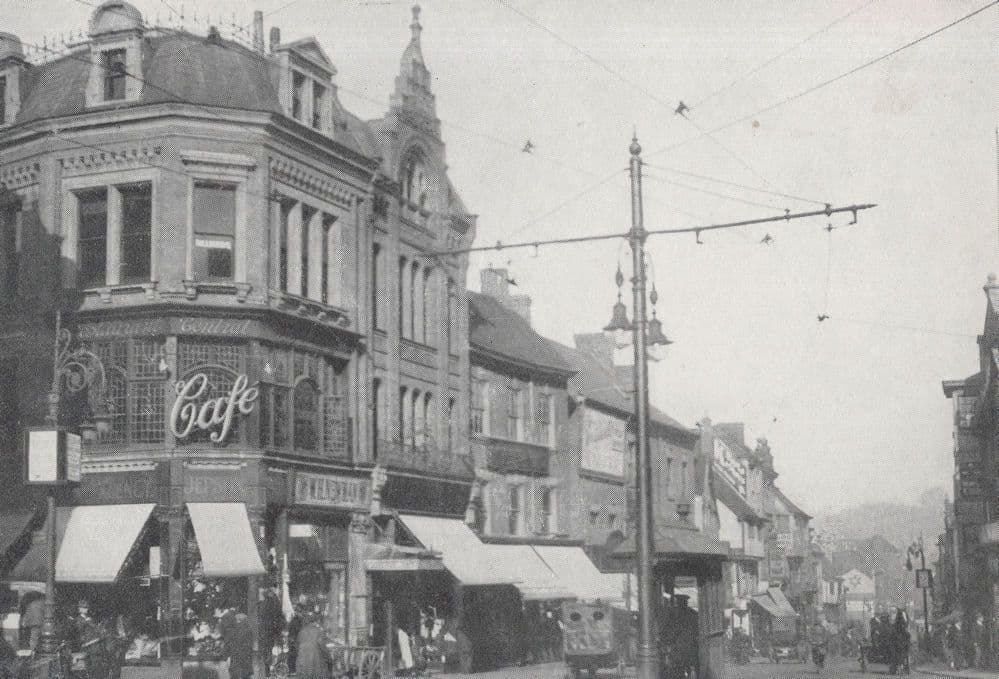 Coventry Cafe in 1920s Cross Cheaping Postcard