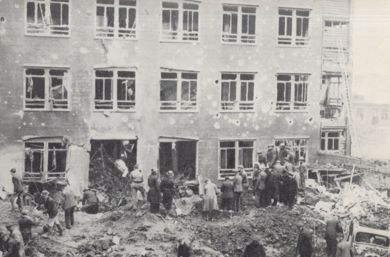 Coventry & Warwickshire Hospital WW2 Bomb Damage Postcard