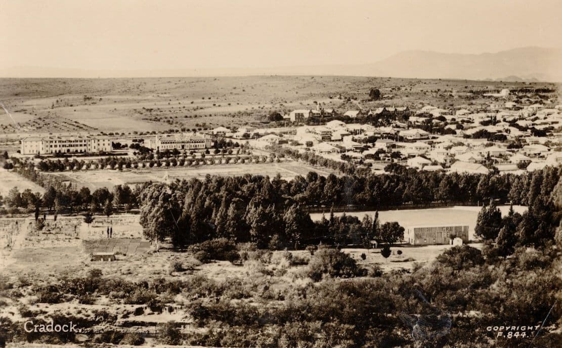 Cradock South Africa Stunning Real Photo Aerial Postcard
