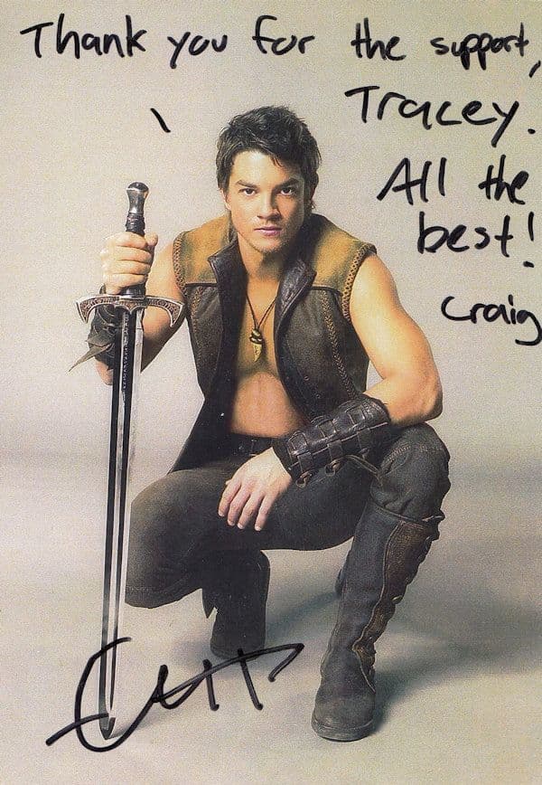 Craig Horner Hartland The Legend Of The Seeker Hand Signed Photo