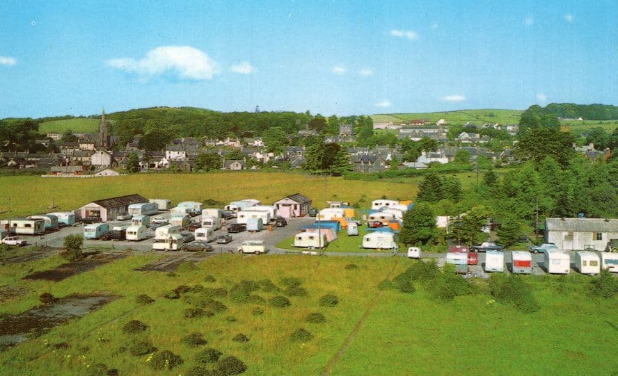Creebridge Newton Stewart Caravan Site Scottish Aerial 1970s Postcard