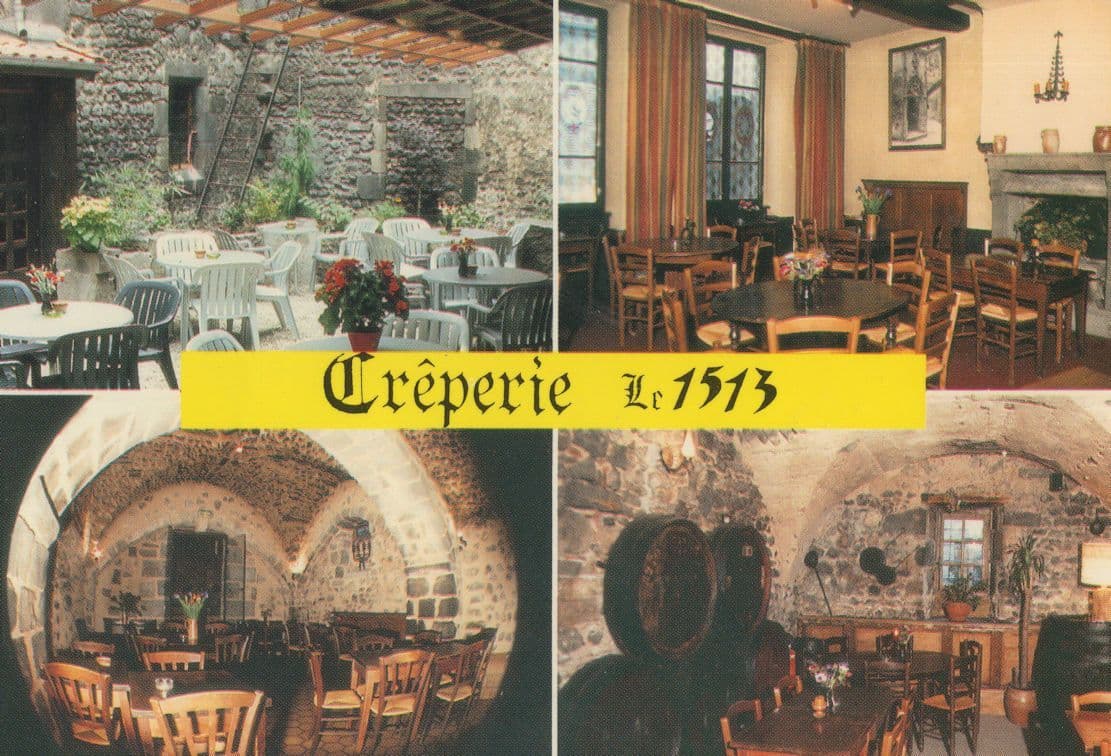 Creperie 1513 Hotel Savaron French Clermont Ferrand Postcard