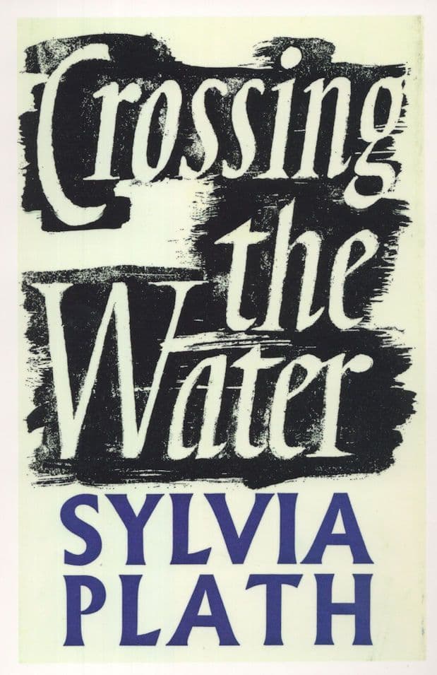 Crossing The Water Sylvia Plath 1971 Book Postcard