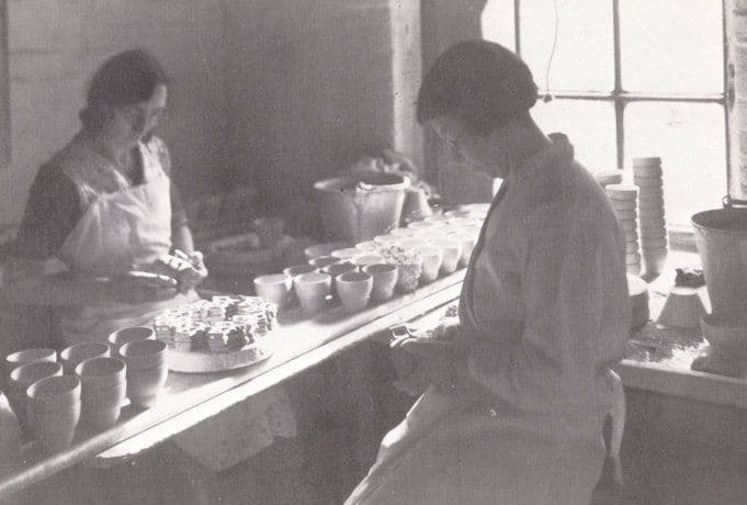 Cup Handlers Victorian Pottery Potteries Postcard