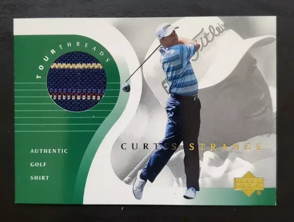 Curtis Strange Original Shirt Golf Tour Rare Limited Threads Card