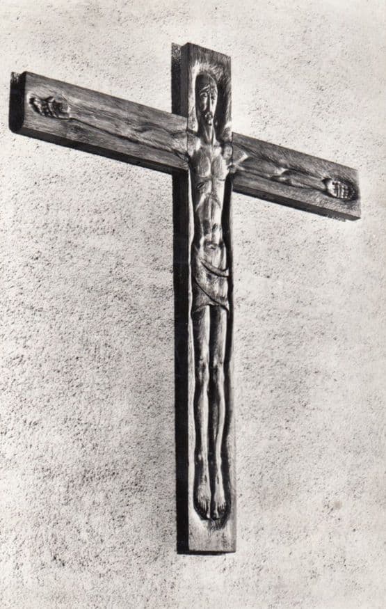 Czechslovakian Cross Crucifix Presented to Coventry Cathedral in 1968 Postcard