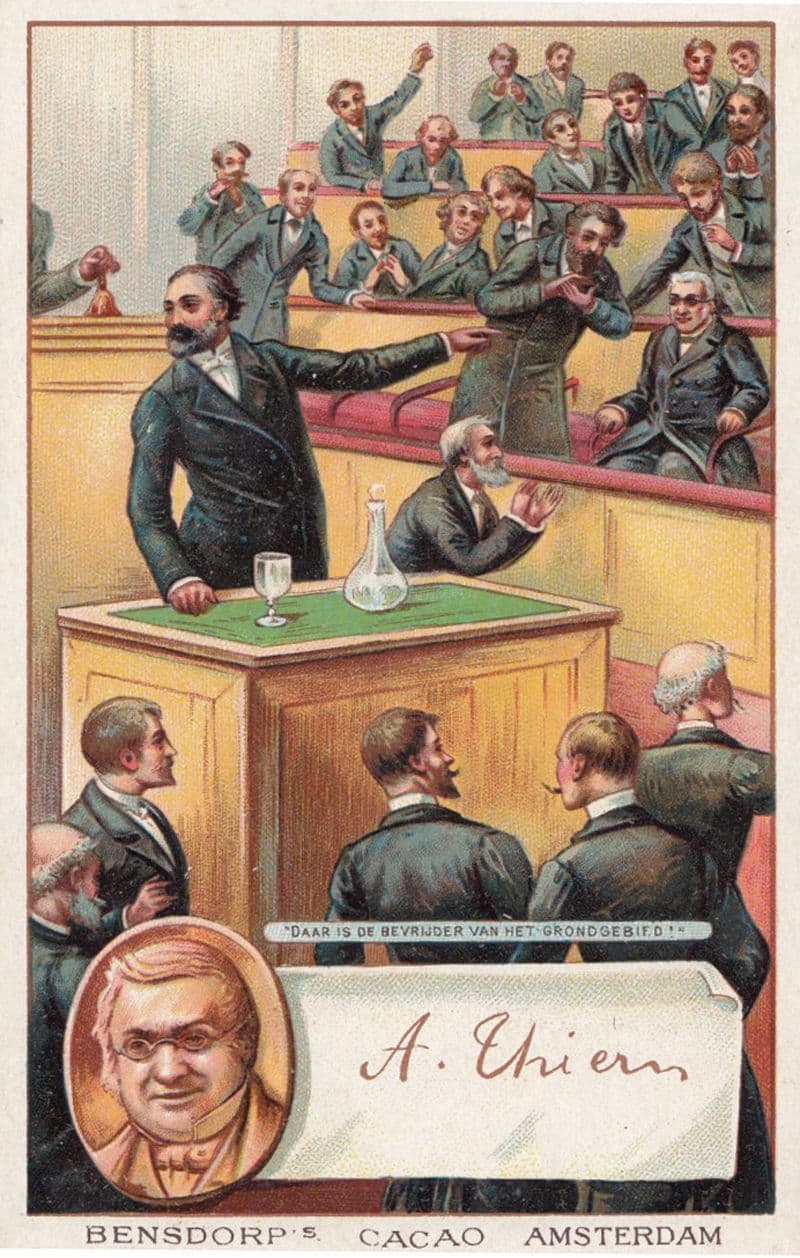 Adolphe Thiers French Statesman Printed Signed Bendorps Postcard