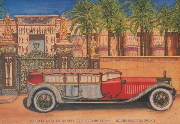 Dalkeith Auctions Sell Classic Cars Collectors Items Dorset Advertising Postcard
