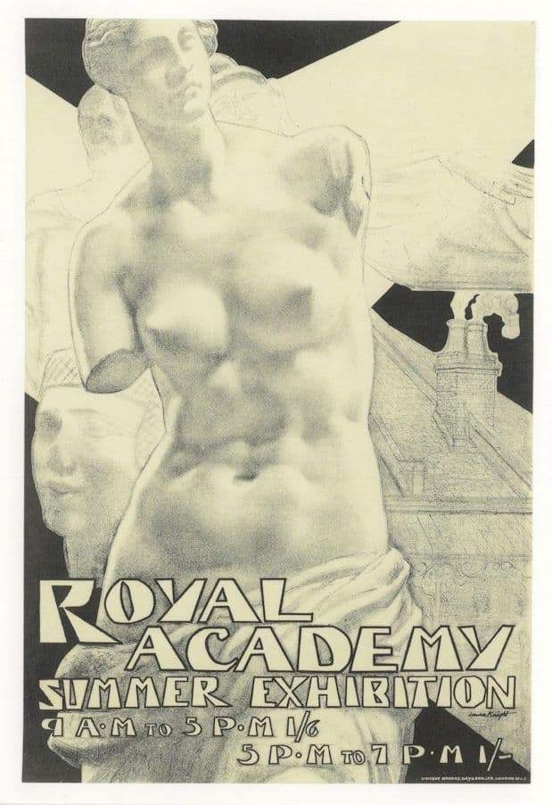 Dame Laura Knight London 1937 Painting Art Exhibition Postcard