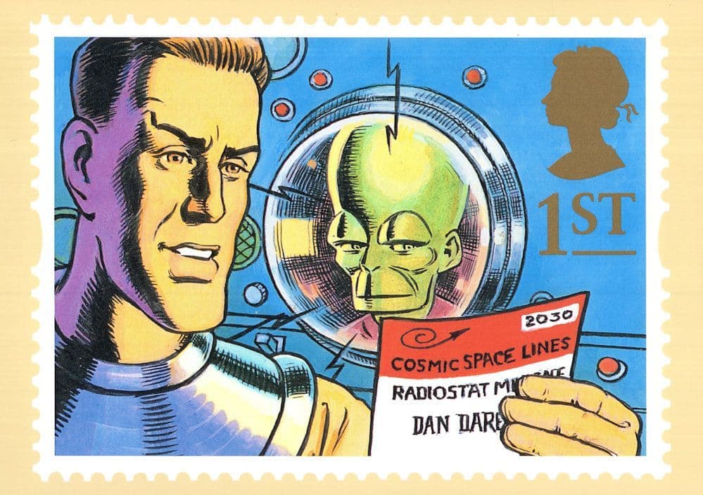 Dan Dare & The Mekon from Eagle Comic Book Ltd PHQ Postcard