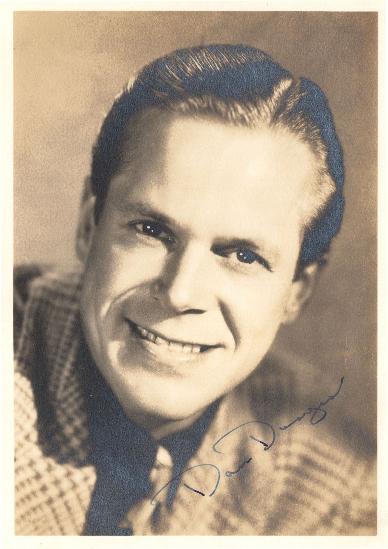 Dan Duryea Historic Actor Antique Hand Signed Photo
