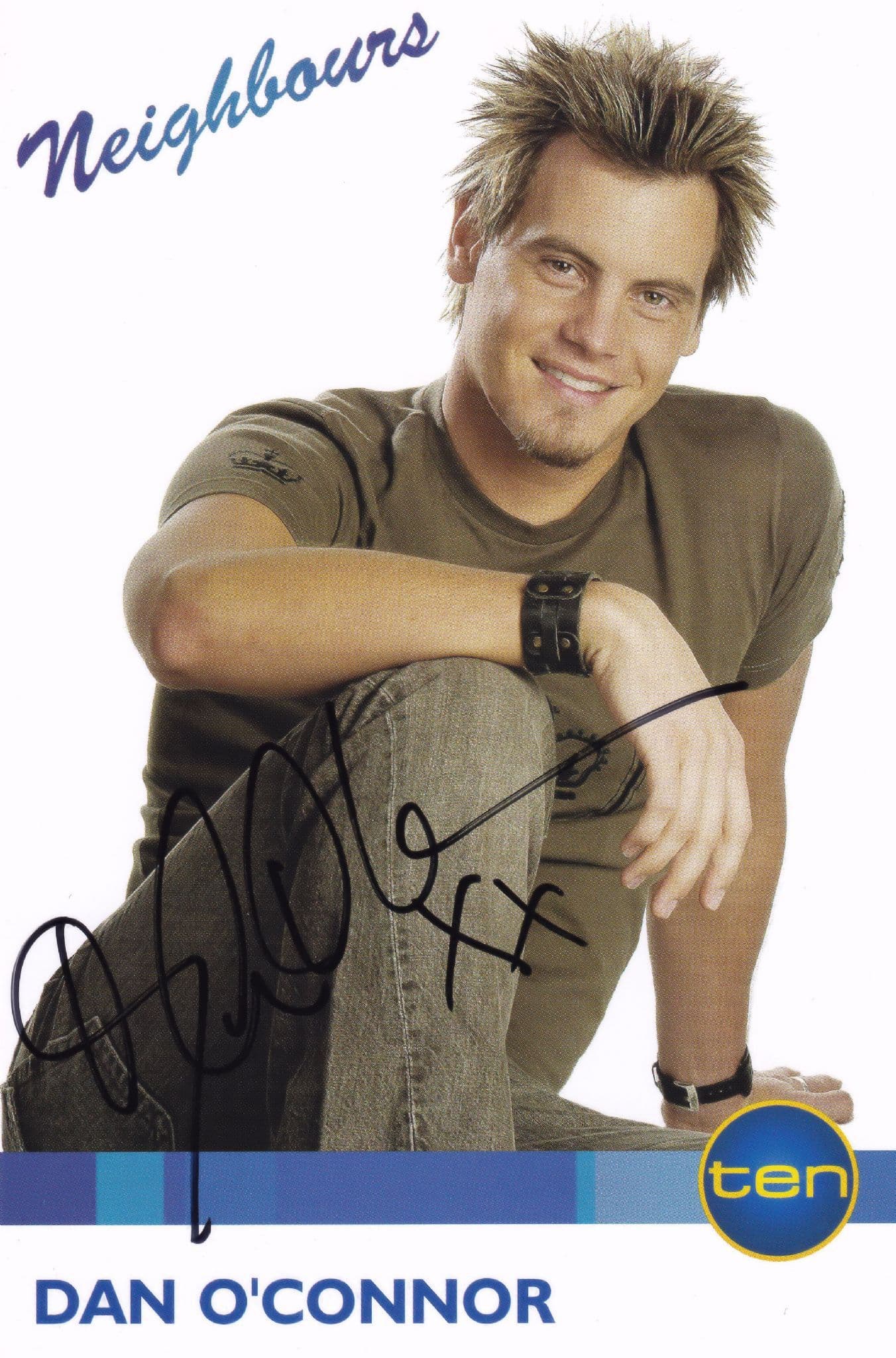 Dan O Connor Neighbours Hand Signed Cast Card Photo