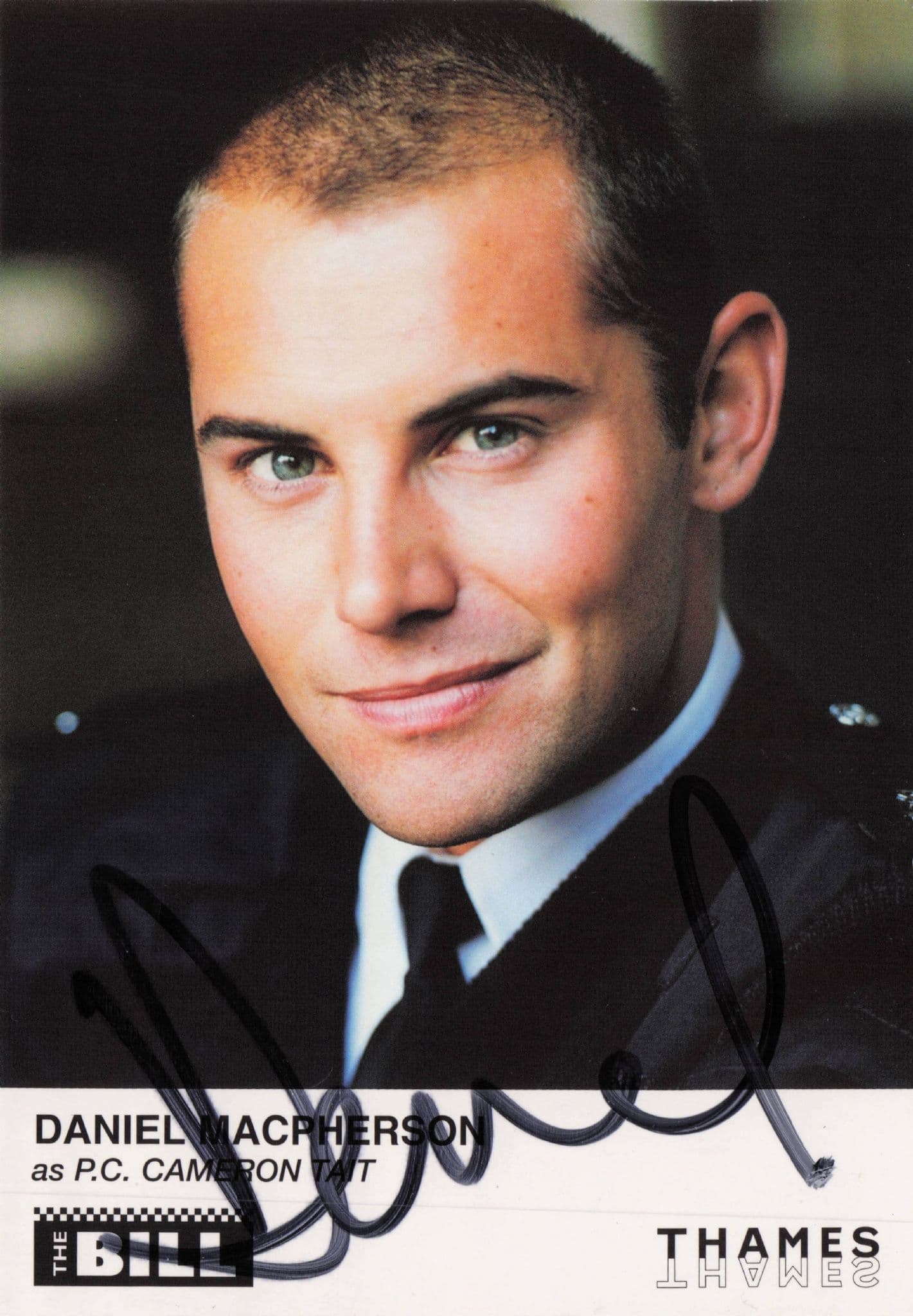 Daniel MacPherson as PC Cameron ITV The Bill RARE Hand Signed Cast Photo