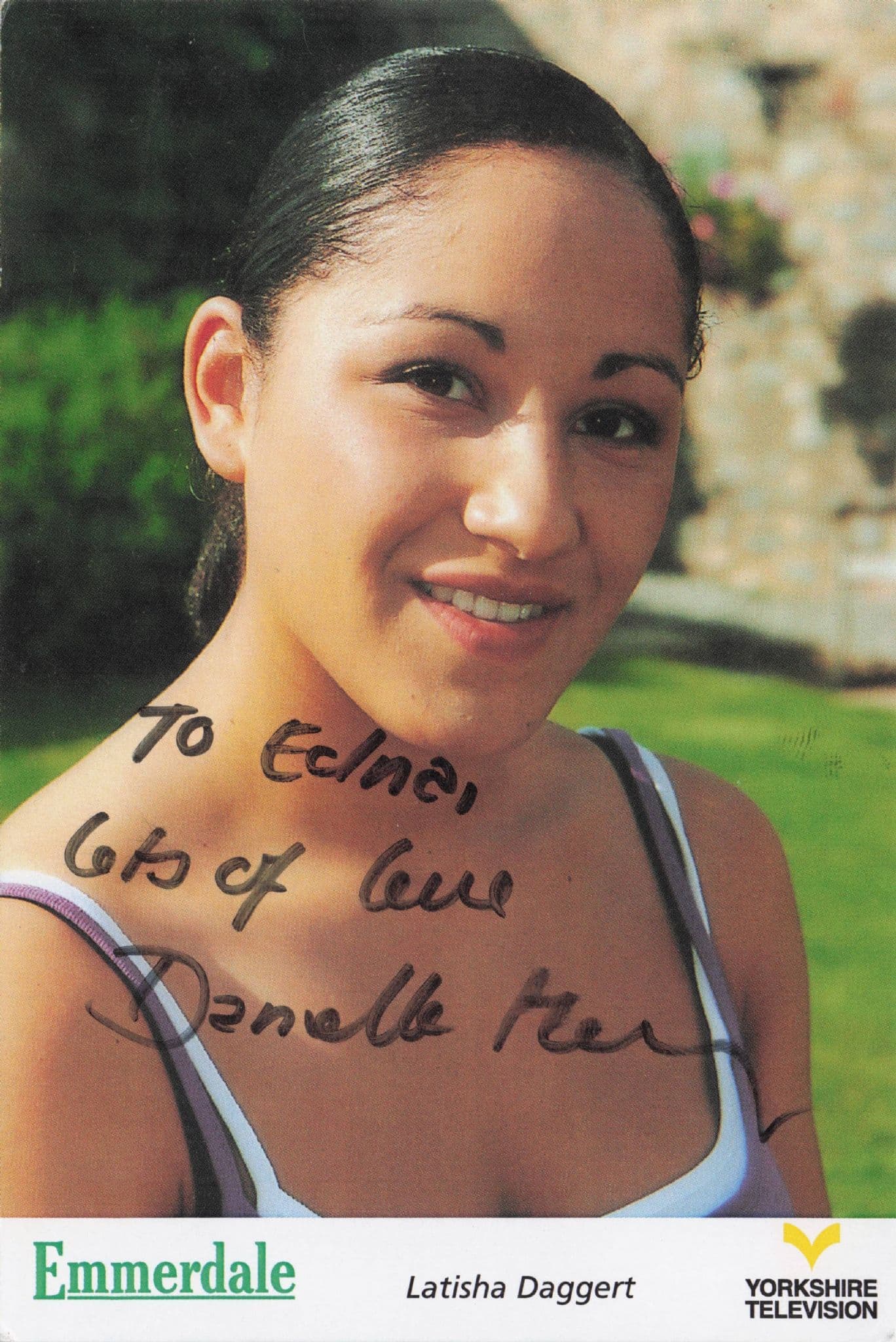 Danielle Henry Latisha Daggert Emmerdale Hand Signed Cast Card Photo