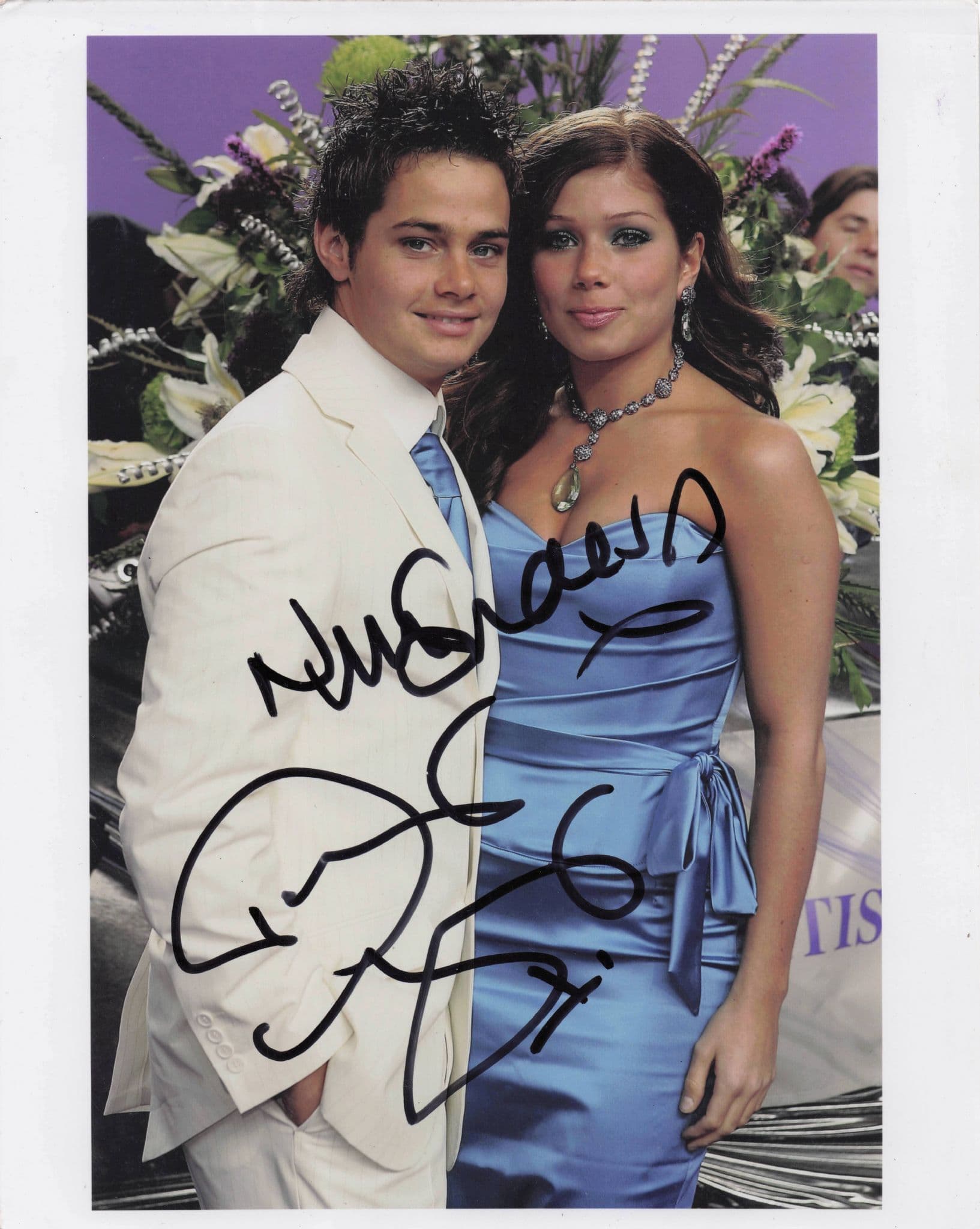Danny Young & Nikki Sanderson Coronation Street 10x8 MULTI Hand Signed Photo