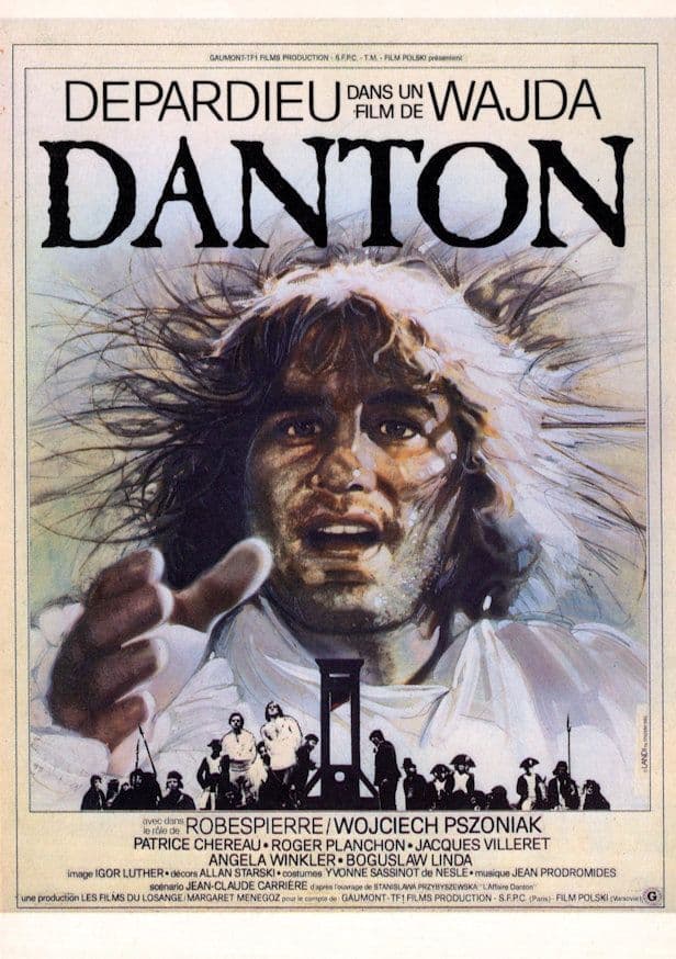 Danton Georges Stanton Andrzej Wajda Film Poster French Postcard