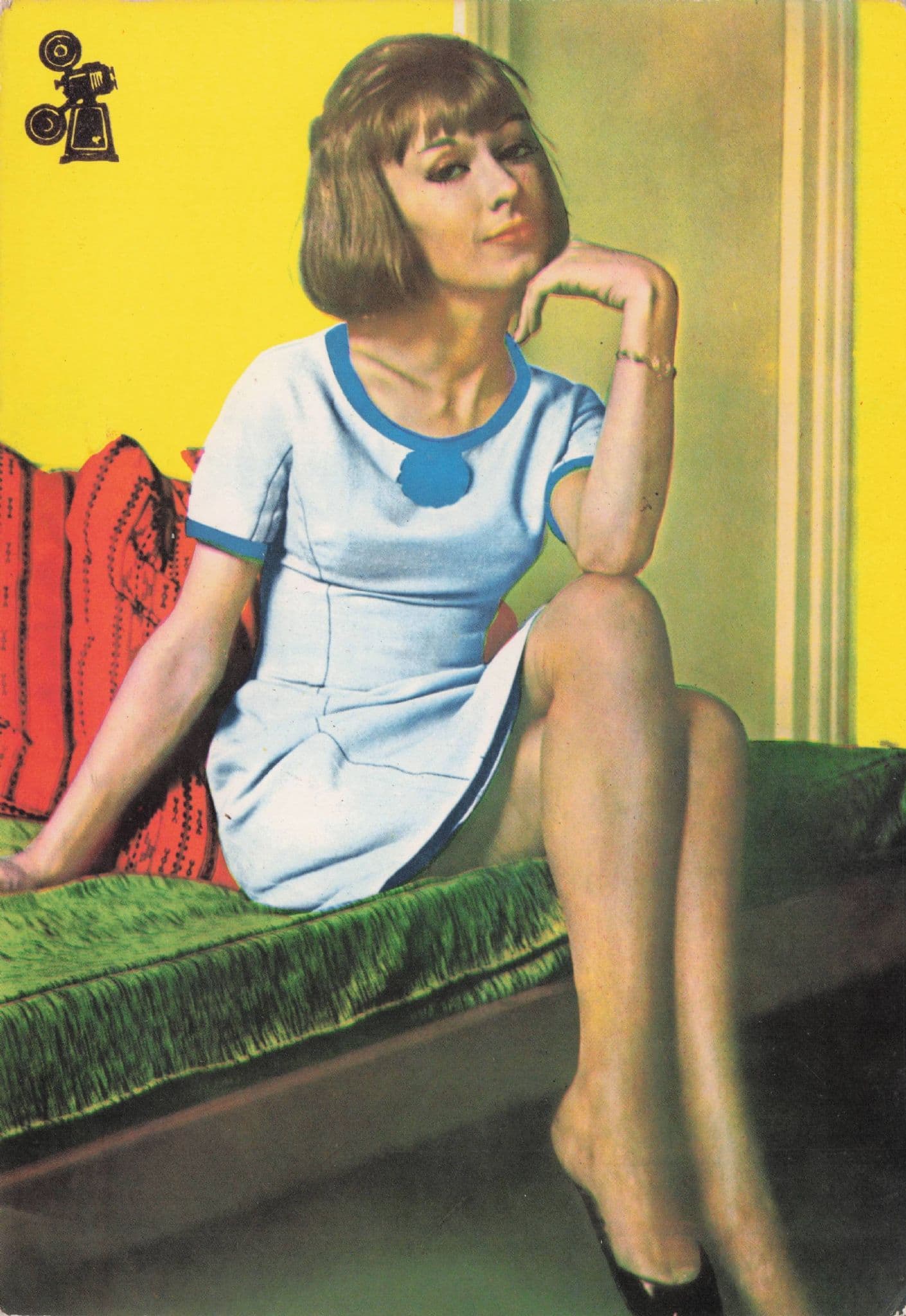 Dany Saval Vintage 1960s Rare Spanish Postcard