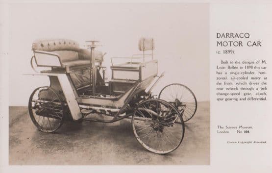 Darraco 1899 Victorian Motor Classic Car Real Photo Postcard