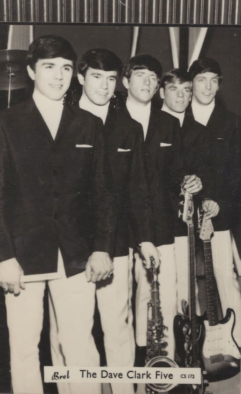 Dave Clark Five Real Photo Brel Postcard Please Read