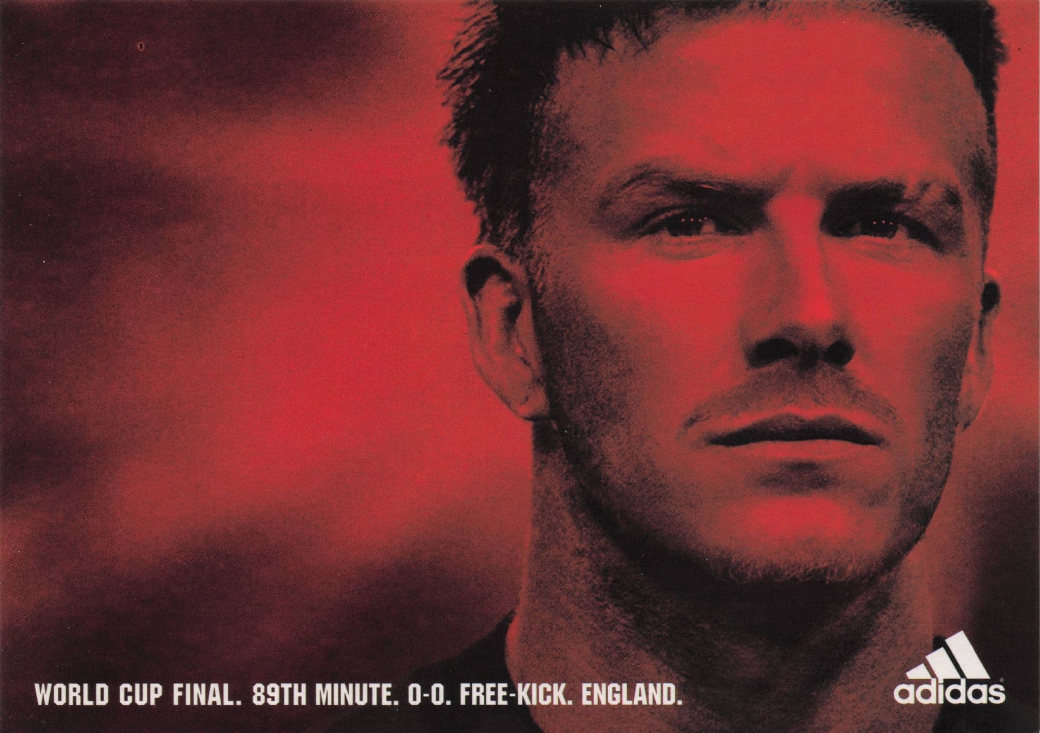 David Beckham England World Cup Famous Goal Adidas Football Postcard