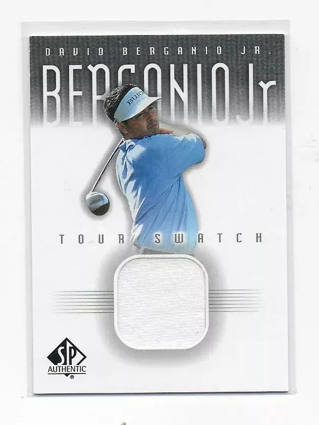 David Berganio 2001 Tour Swatch Worn Shirt Golf Rare Limited Edition Card