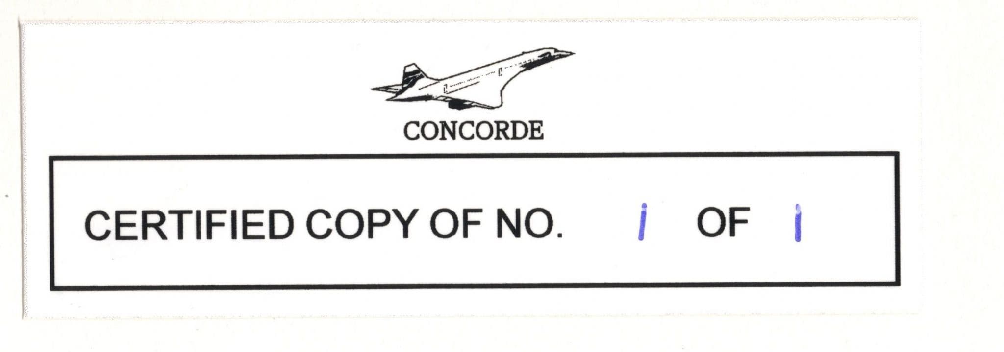 David Byass & Brian Walpole Concorde Belfast LTD TO 1 Hand Signed FDC