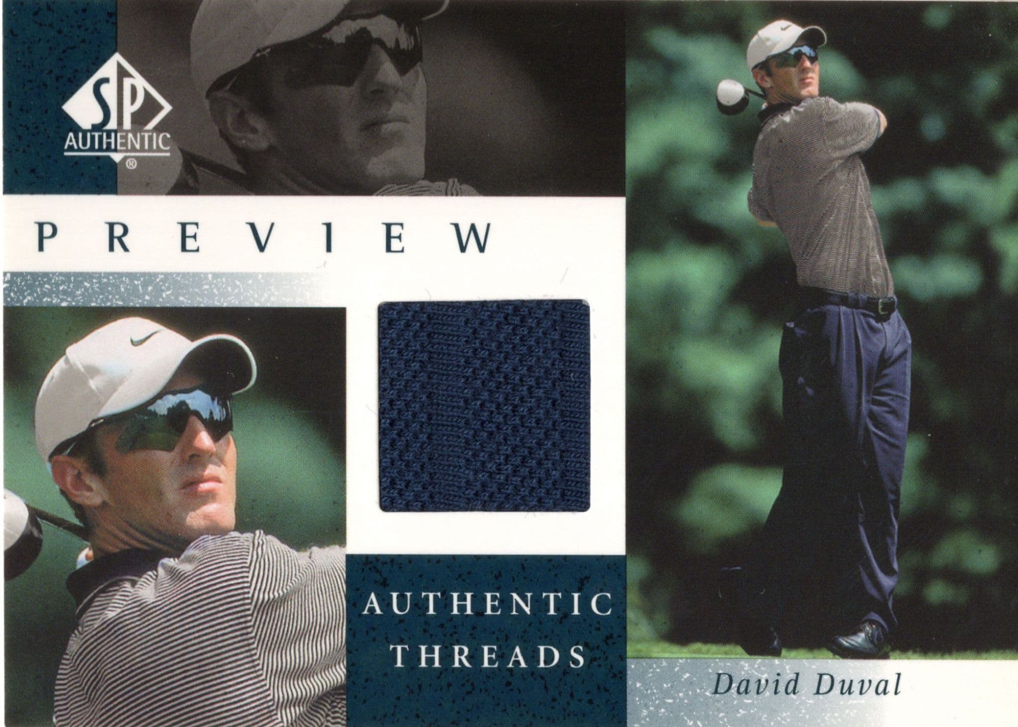 David Duval Upper Deck Worn Shirt Golf Tour Rare Limited Threads Card