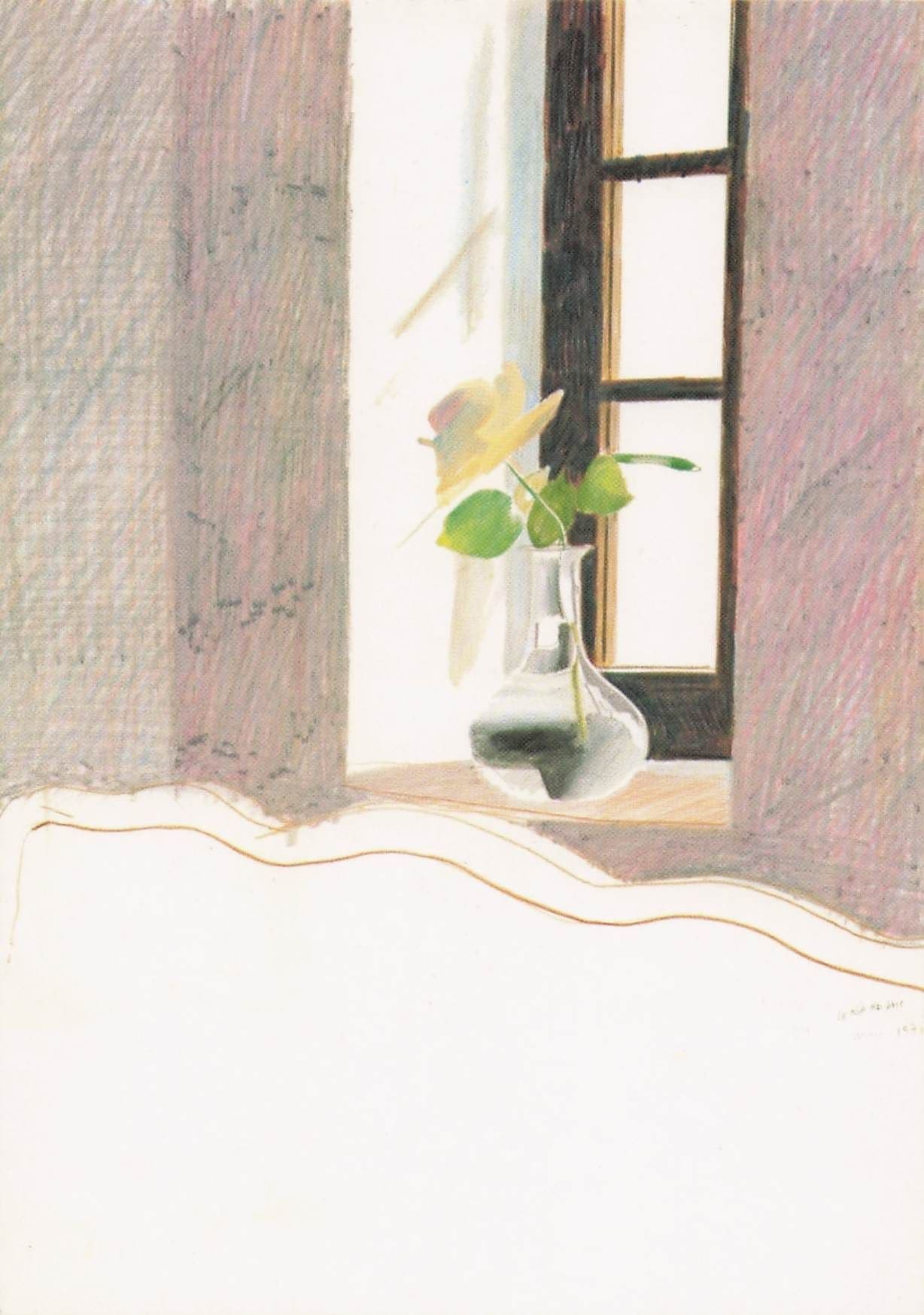 David Hockney Le Nid Du Duc Rare London Gallery Painting Postcard