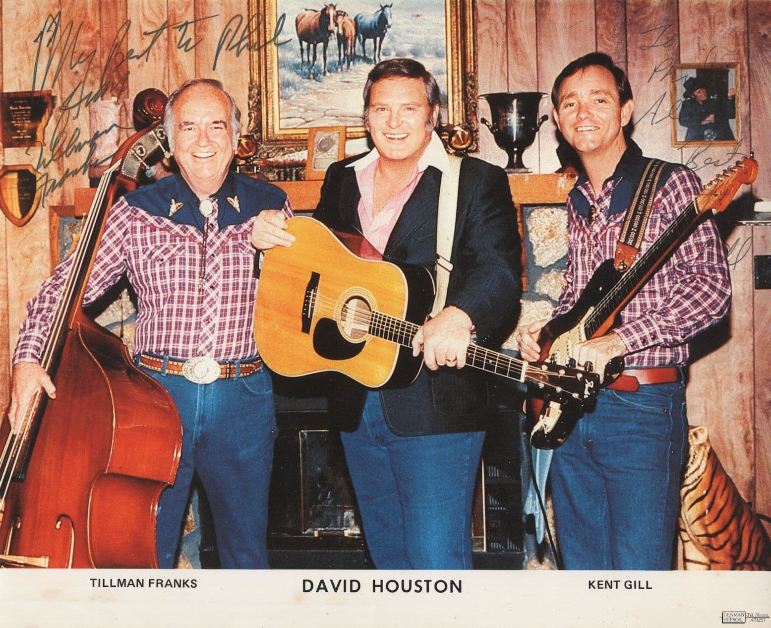David Houston Country & Western Singer Large Hand Signed Photo