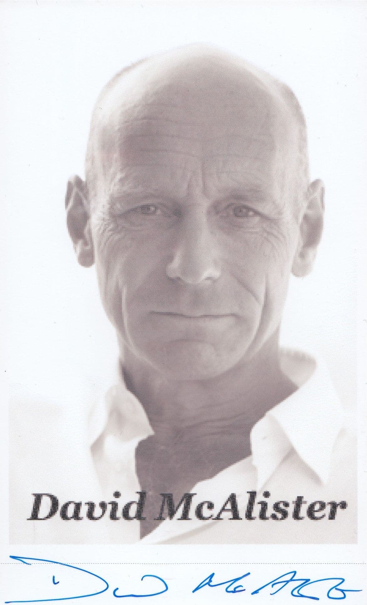 David McAlister Hollyoakes Annie The Musical Archers Hand Signed Photo