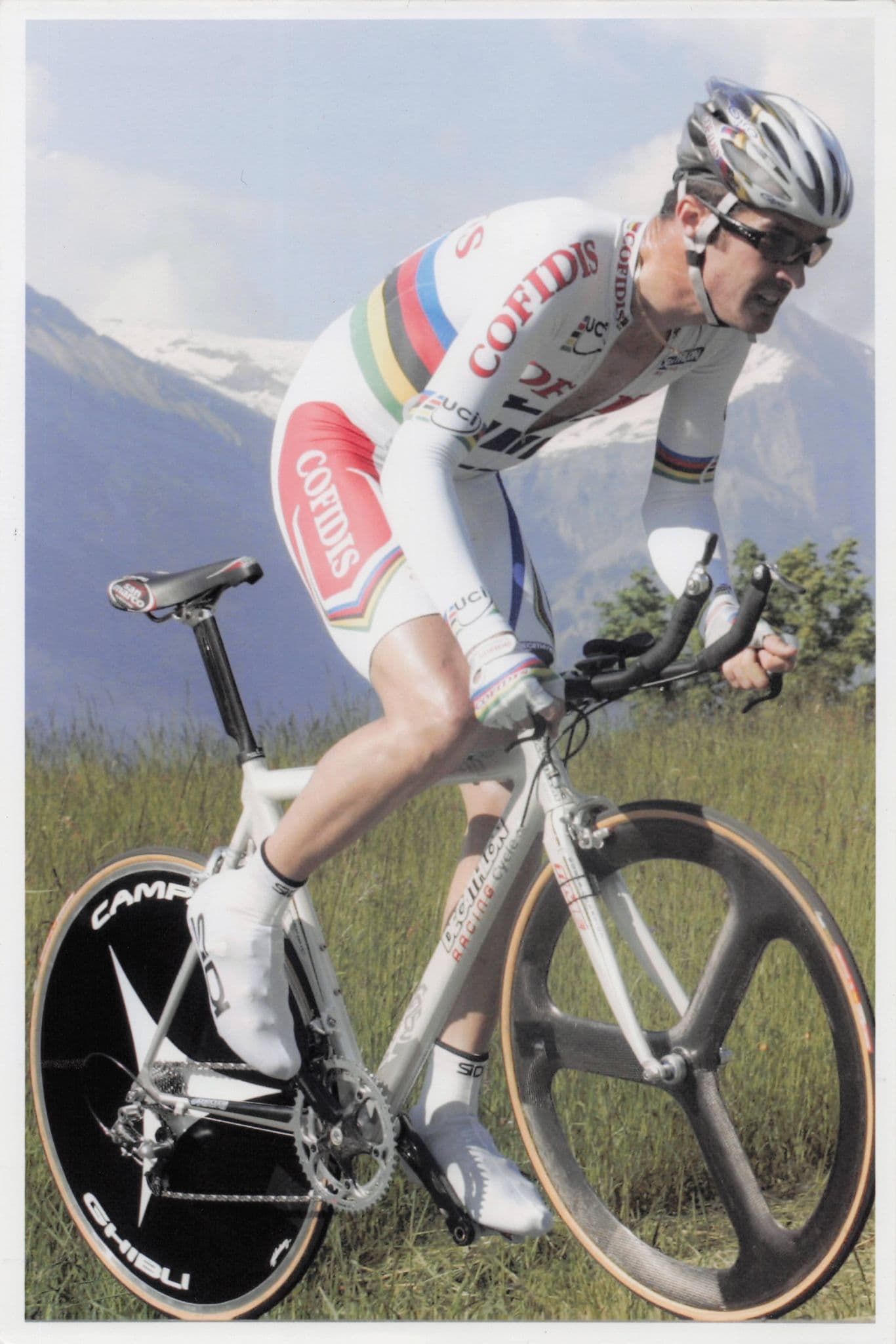 David Millar Scottish Cyclist 2004 France Race 12x8 Hand Signed Photo